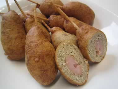 そば粉・ミニアメリカンドッグ写真