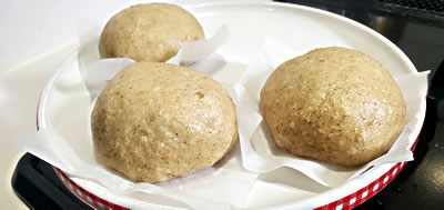 そば粉あんまん写真