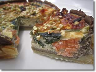 そば生地キッシュ写真