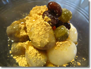 そば粉入り白玉写真