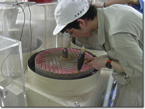 石臼目立て写真